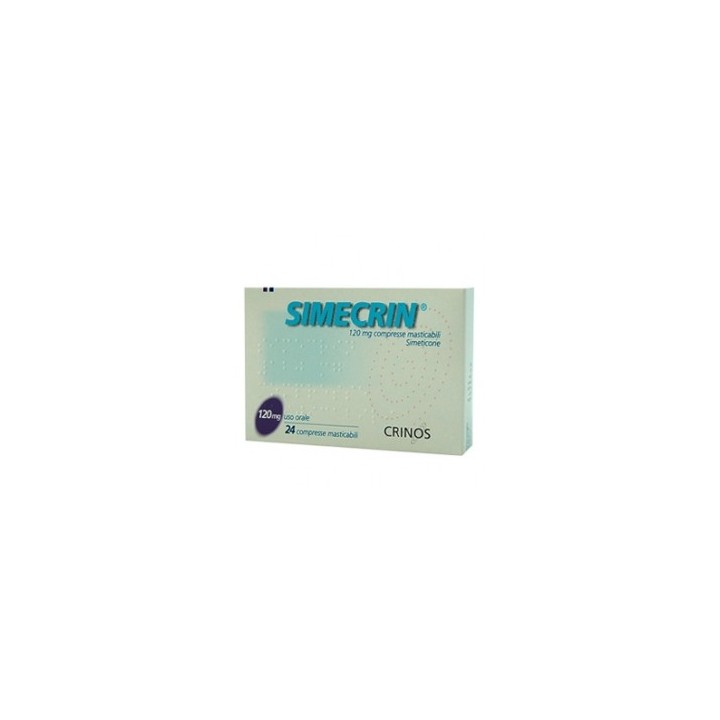 SIMECRIN*24CPR MAST 120MG