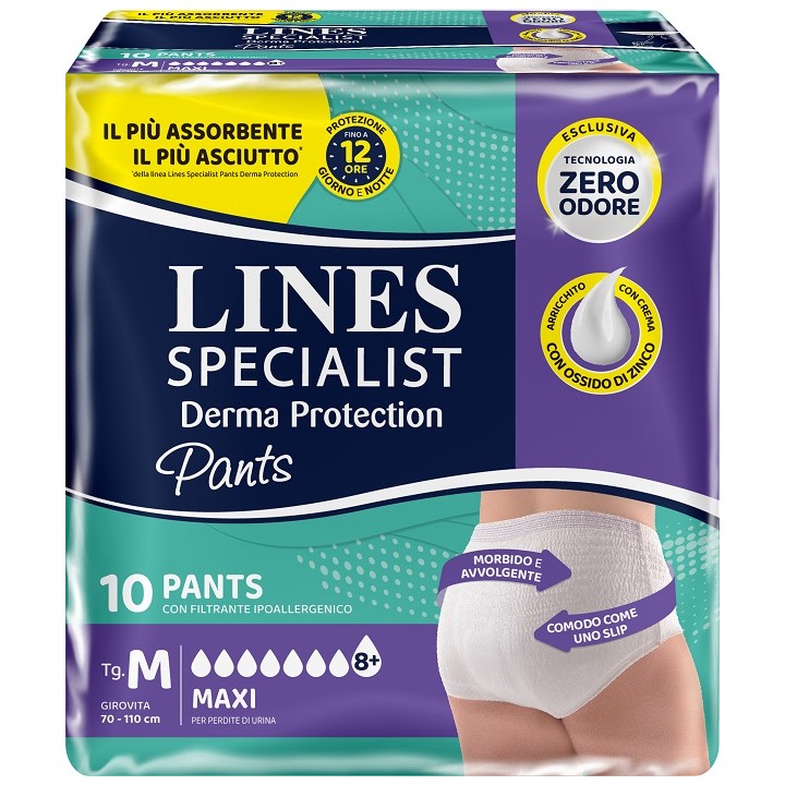 LINES SP DERM PANTS MAXI M 10P