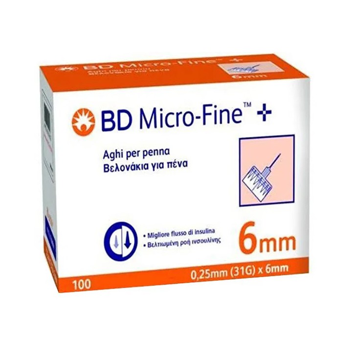 BD MICROFINE AGO G31 6MM 100PZ