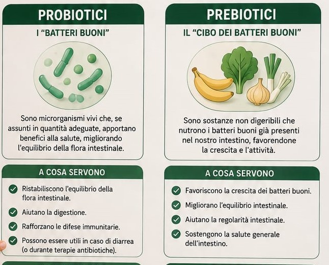PROBIOTICI E PREBIOTICI: NON SONO LA STESSA COSA